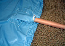 Trailer brace cover modification