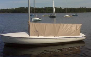 Cockpit-only cover installed with mast up