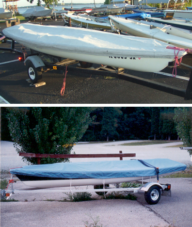 Laser Trailing Sailboat Cover