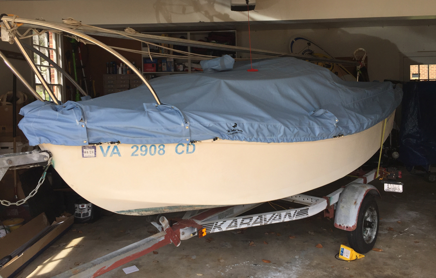 West Wight Potter 19 Trailing Mooring Cover